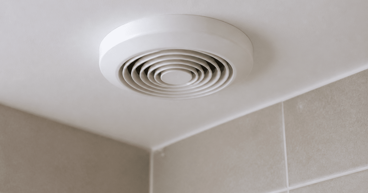 Ventilateur extraction blanc monte plafond salle bain