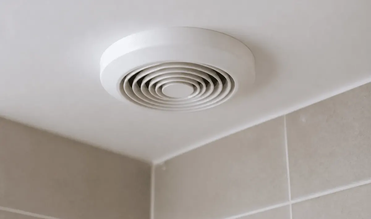Ventilateur extraction blanc monte plafond salle bain